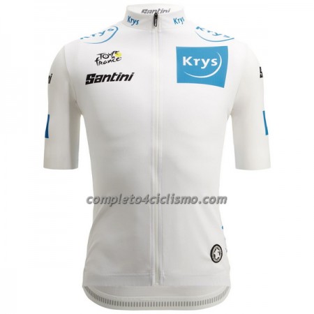 Maglia 2022 Tour de France Manica Corta Bianco